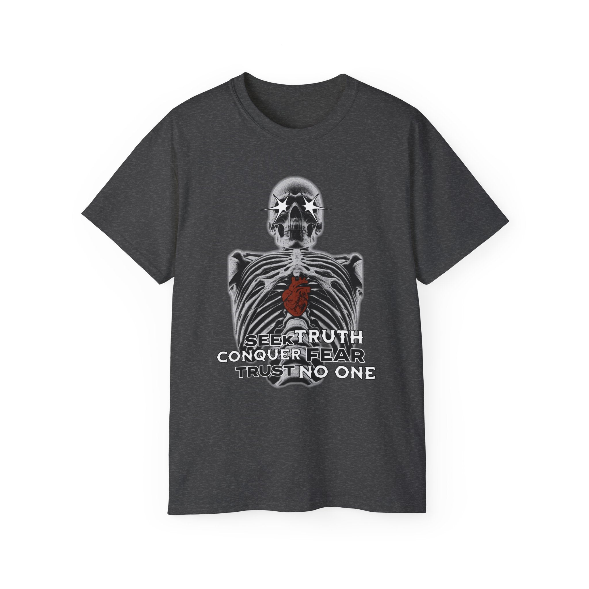 Exposed Heart - Unisex Cotton Tee (Front) - Damned Threads